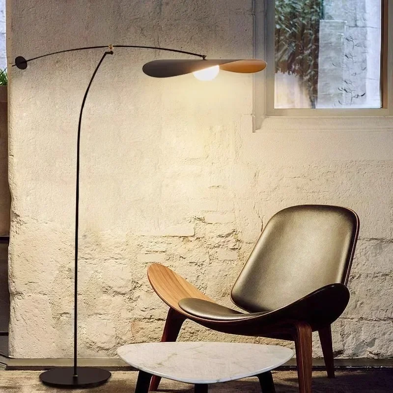 Nordic Living Room Sofa Personalized Creative Bedroom Study Lighting Designer Ufo Rocker Arm Floor Lamp