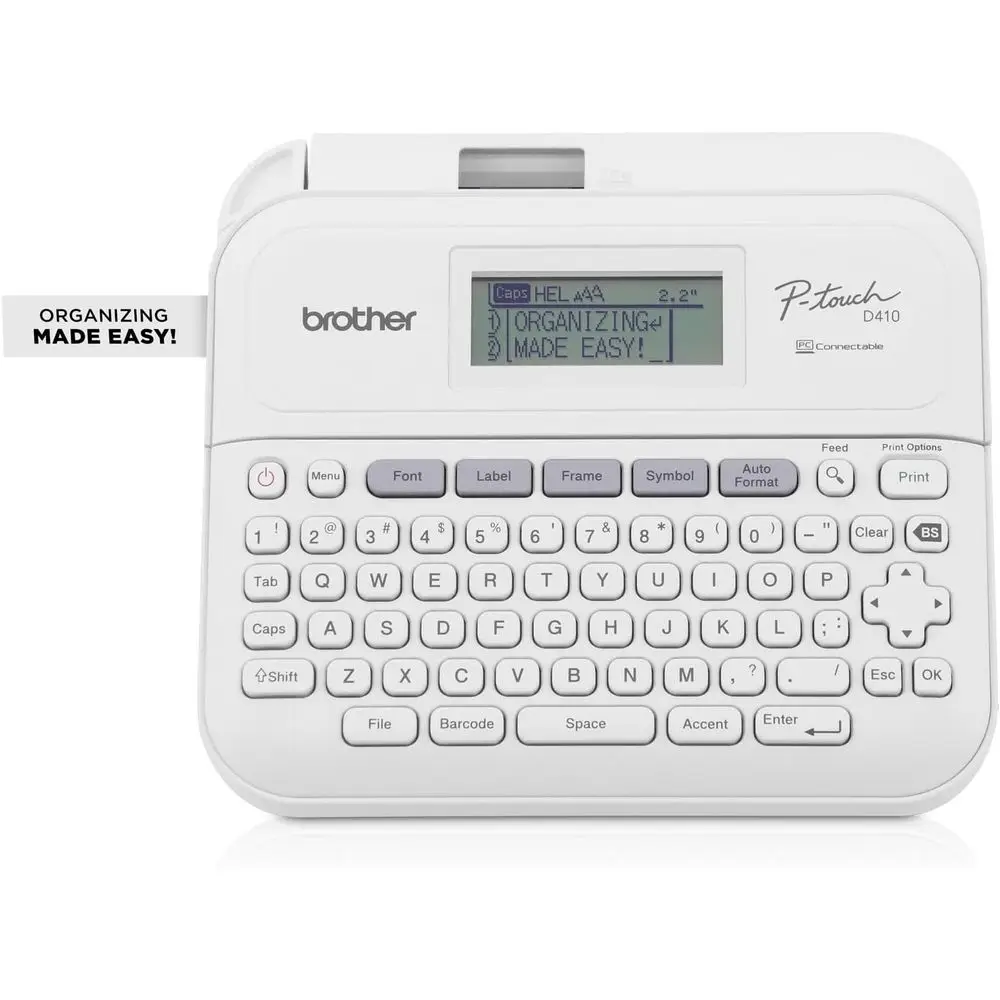 

Home/Office Label Maker, USB Connectivity, Prints on TZe Tapes up to 3/4 inch (Renewed)