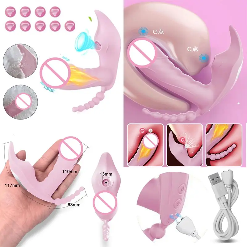 Vibrador analógico 3 en 1 para mujer, juguete vaginal, usable, con succión de pecho, enchufe anna, la mayoría de los hombres, sexo, familia, sex44, lamer, 0228