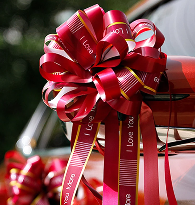 

Romantic wedding car decoration products with floral patterns