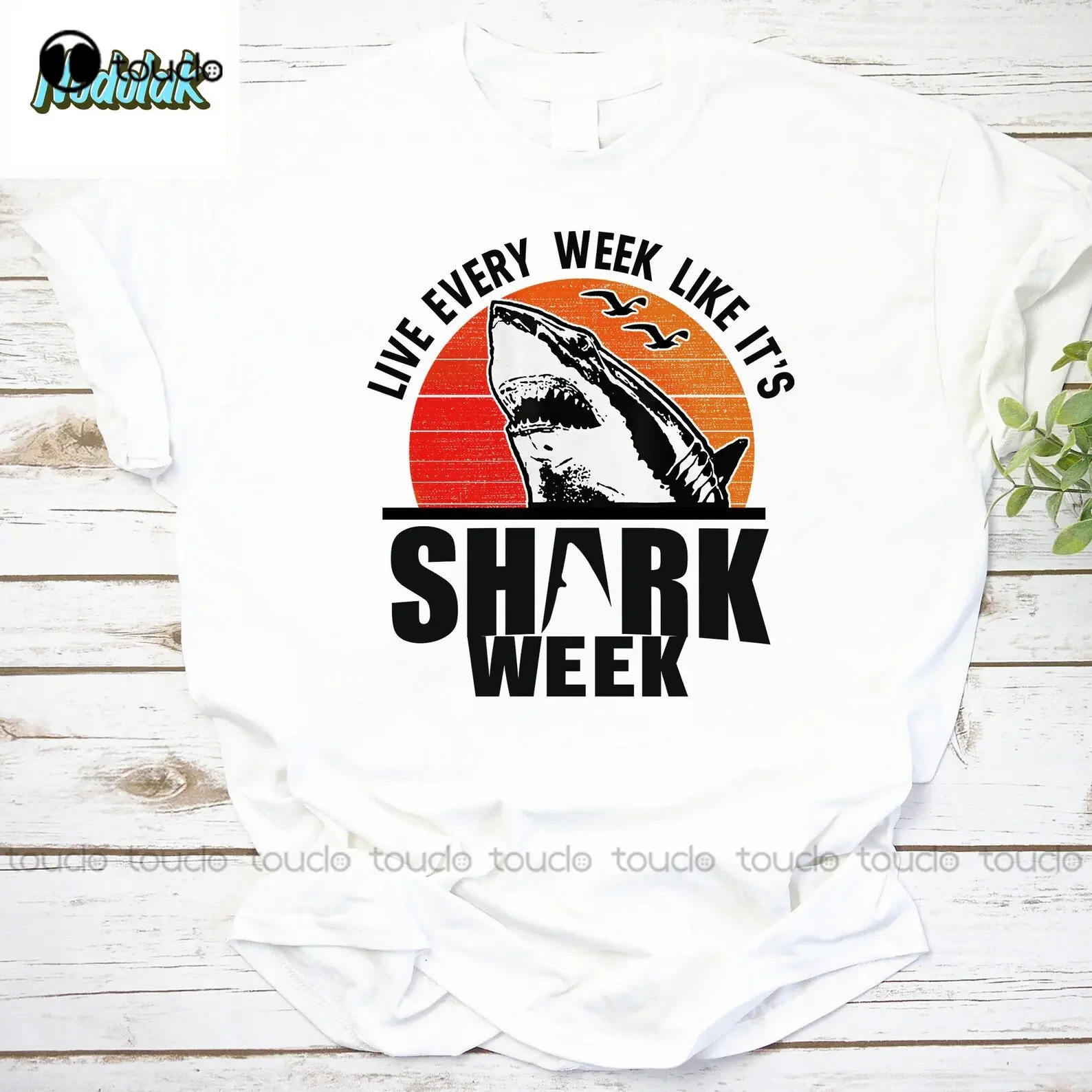 Live Every Week Like It’S Shark Week Vintage T-Shirt Shark Week Shirt Birthday Shirt Boy Xs-5Xl Christmas Gift Printed Tee