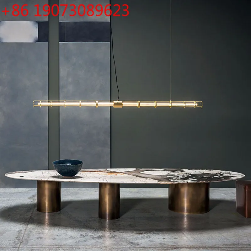 

Итальянский светлый роскошный журнальный столик из каменной плиты, современная простая маленькая квартира, гостиная, мраморный овальный журнальный столик специальной формы