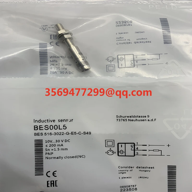 

Proximity switch BES 516-3022-G-E5-C-S49 BES 516-3022-E5-C-S49 Brand new spot