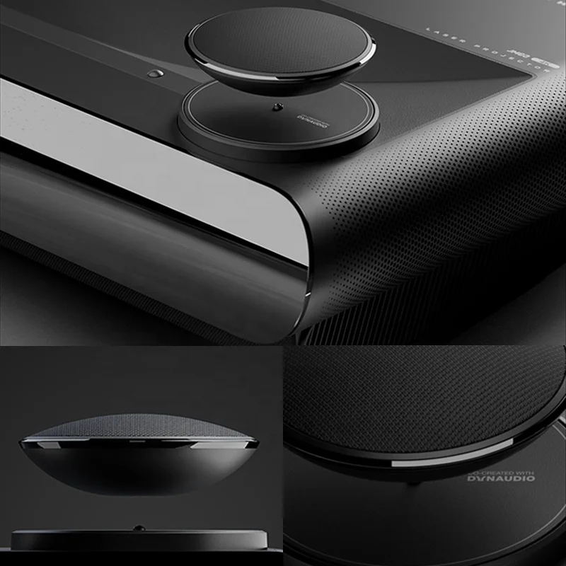 Innovative Sleek Modern Custom Automatic Lift Down Magnetic Levitation TV Projector 360 Degrees Rotation Floating Speaker