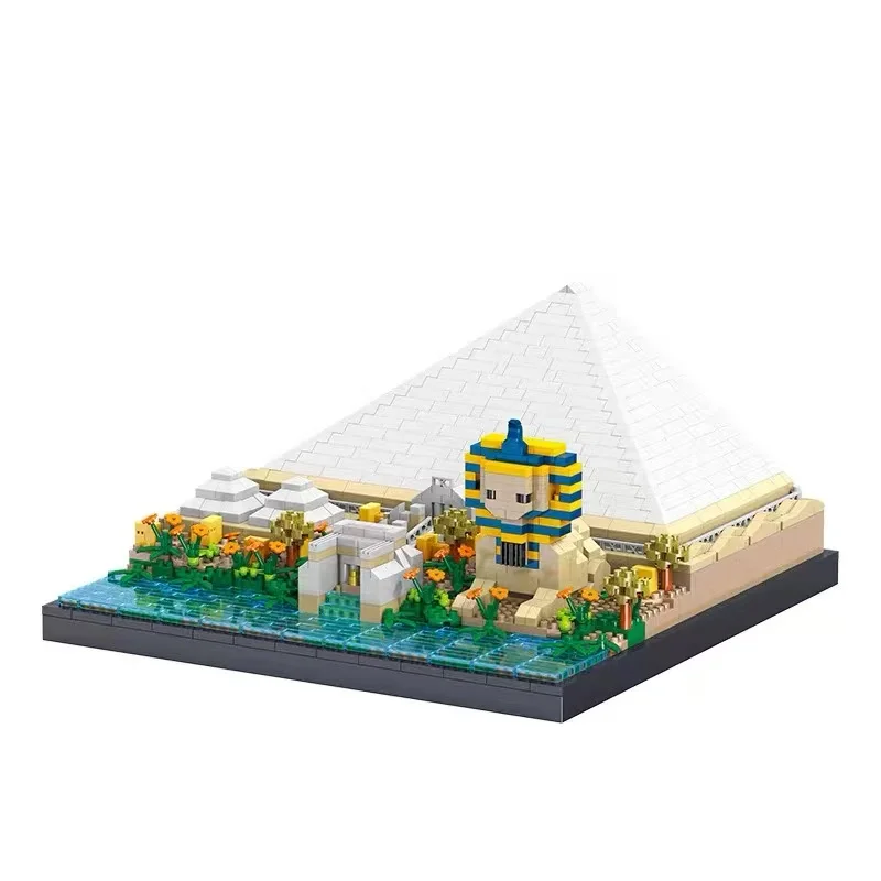 MOC Creatieve Expert Art Model Bouwstenen Egypte Piramide Sphinx Architecure Bricks DIY Monteren Puzzel DIY Speelgoed Kinderen Geschenken