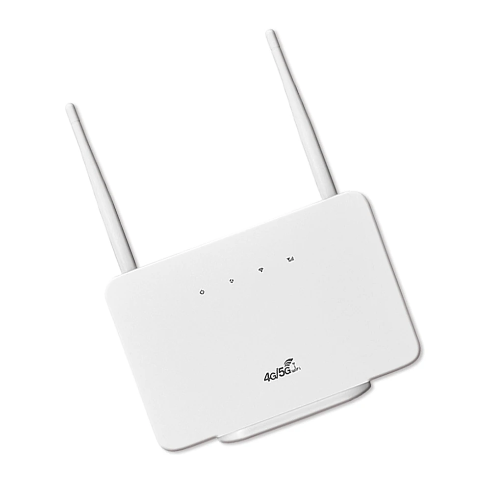 4G Wireless Router 300Mbps 4G Router Wireless Modem External Antenna with Sim Card Slot EU Plug for Home Travel Work