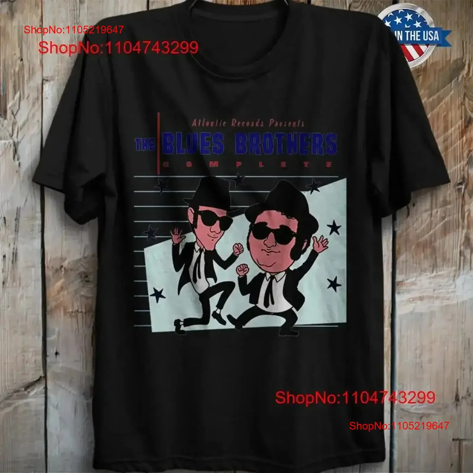 Complete Album By The Blues Brother Funny Movie T Shirt Classic Rock Band vintage Washed designer clothes Stretched Breathable