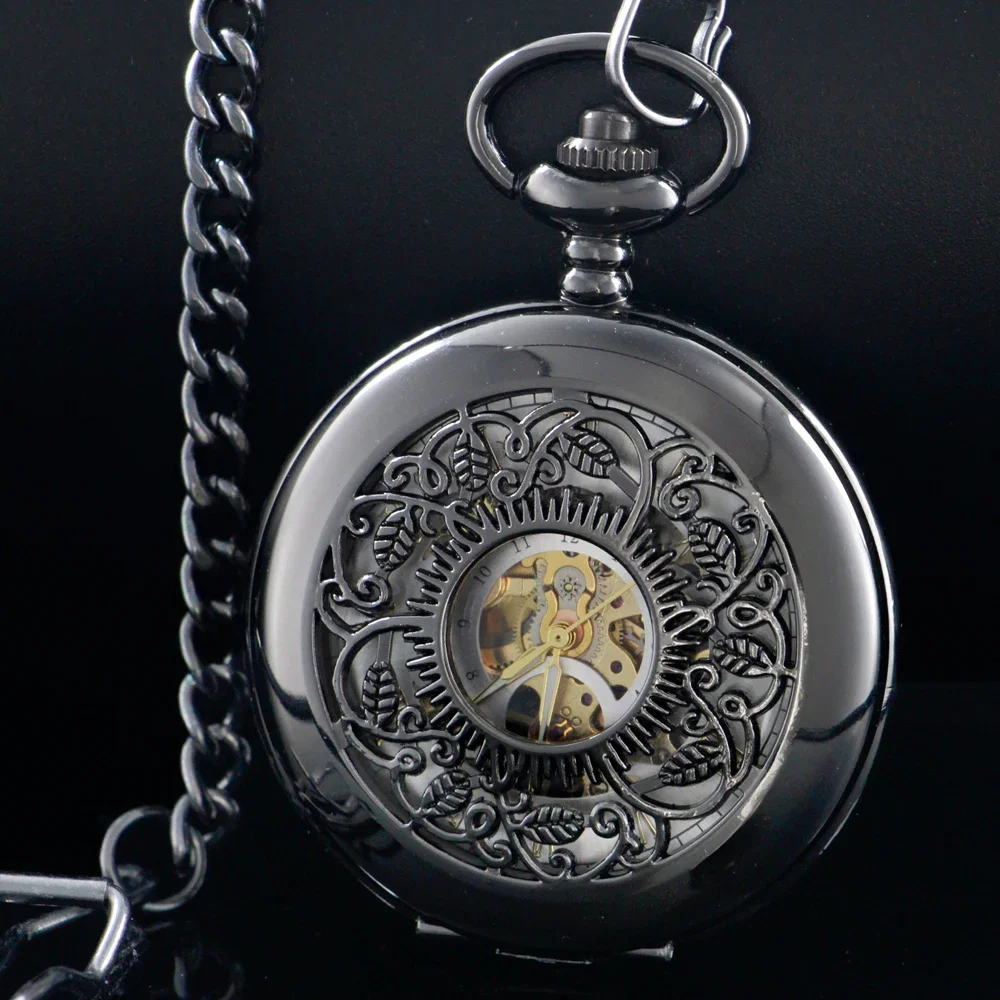 

Mechanical Pocket Watch Men Women FOB Hand Wind Double Hunter Roman Numerals Pocket Watches