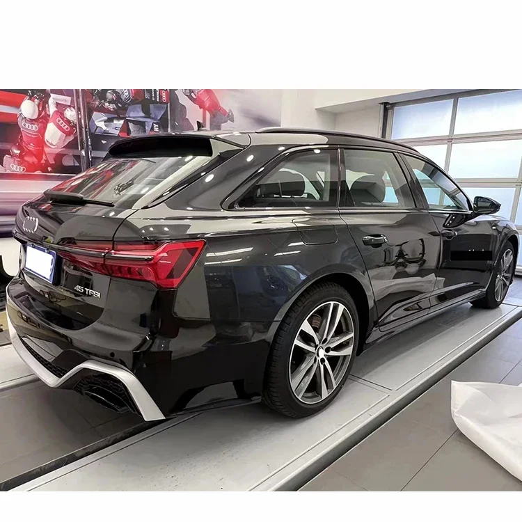 New style travel A6 RS6 bumper C8 Auto Body Kit Rear Bumper with diffuser For Audis A6 travel car fit 2019 2020 2021 2022