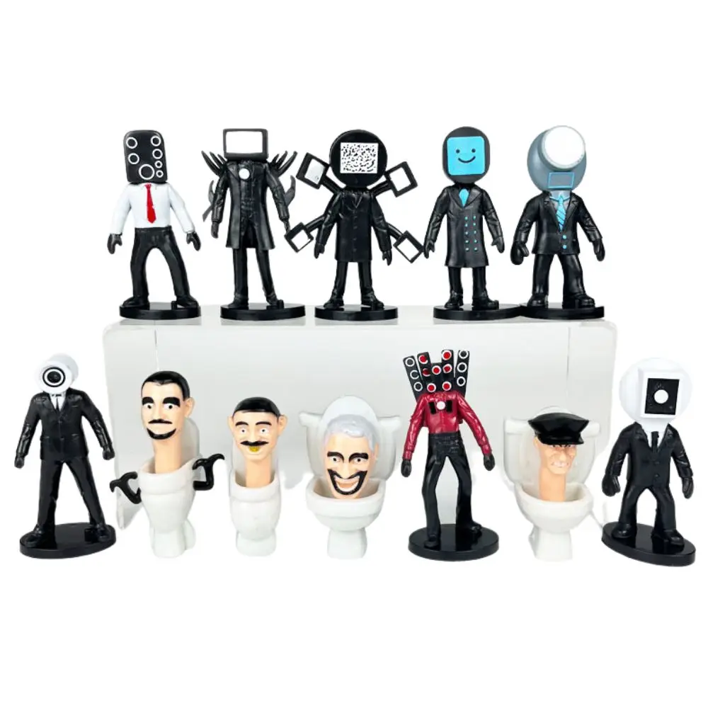 Hot Skibidi Toilet Man Camera Man Figure TV Man Speaker Man Model Cameraman Action Figures PVC Decorations Doll Toys Collectible