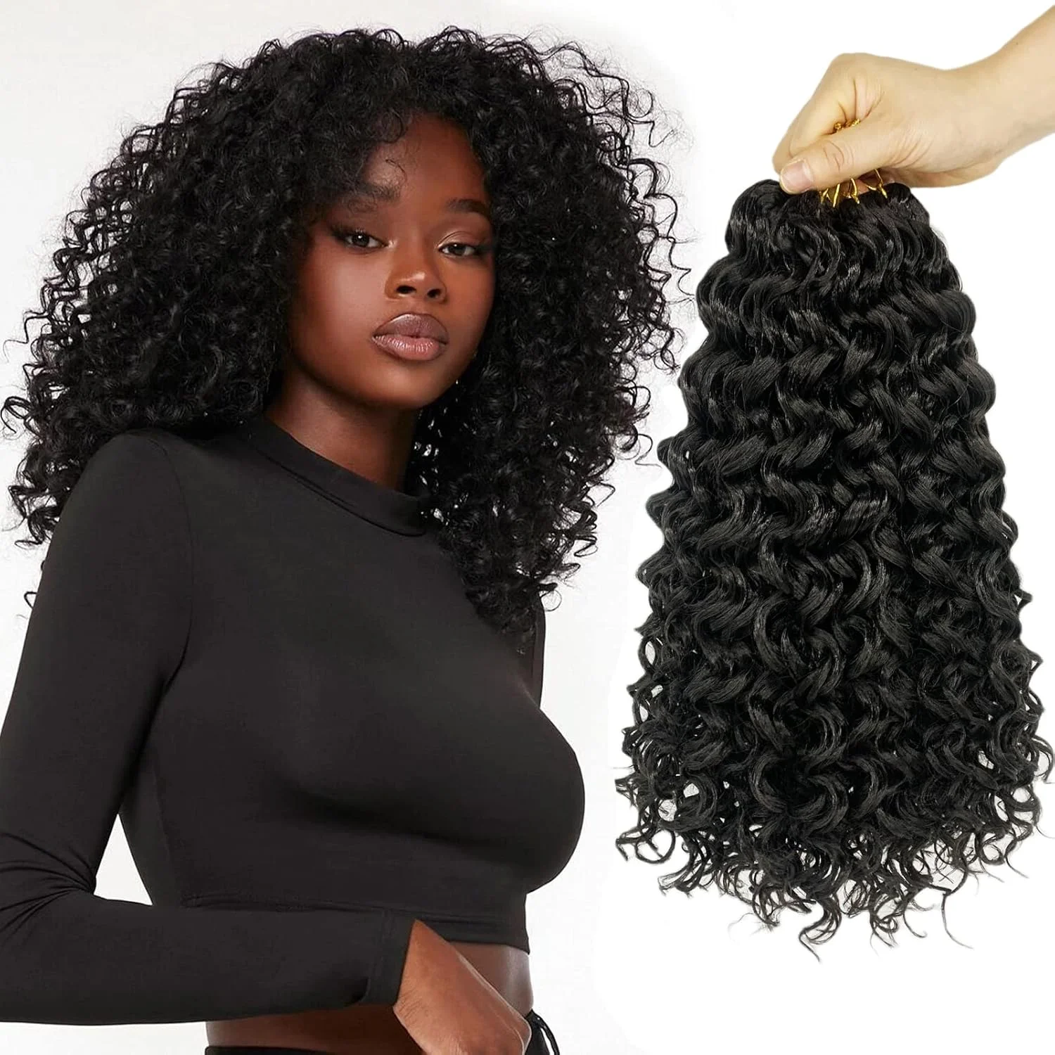 

Burmese Kinky Curly Feather Crochet Human Hair Extensions Knotless Pre-Separated Crochet Boho Braids Kinky Curly Invisible Knots