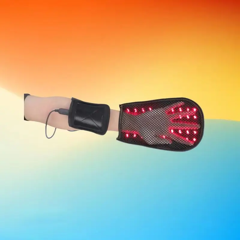 

Red&Infrared Light Therapy Double Side LED Device for Hand Pain Relief Near Infrared Mitten Glove for Arthritis Fingers Wrist