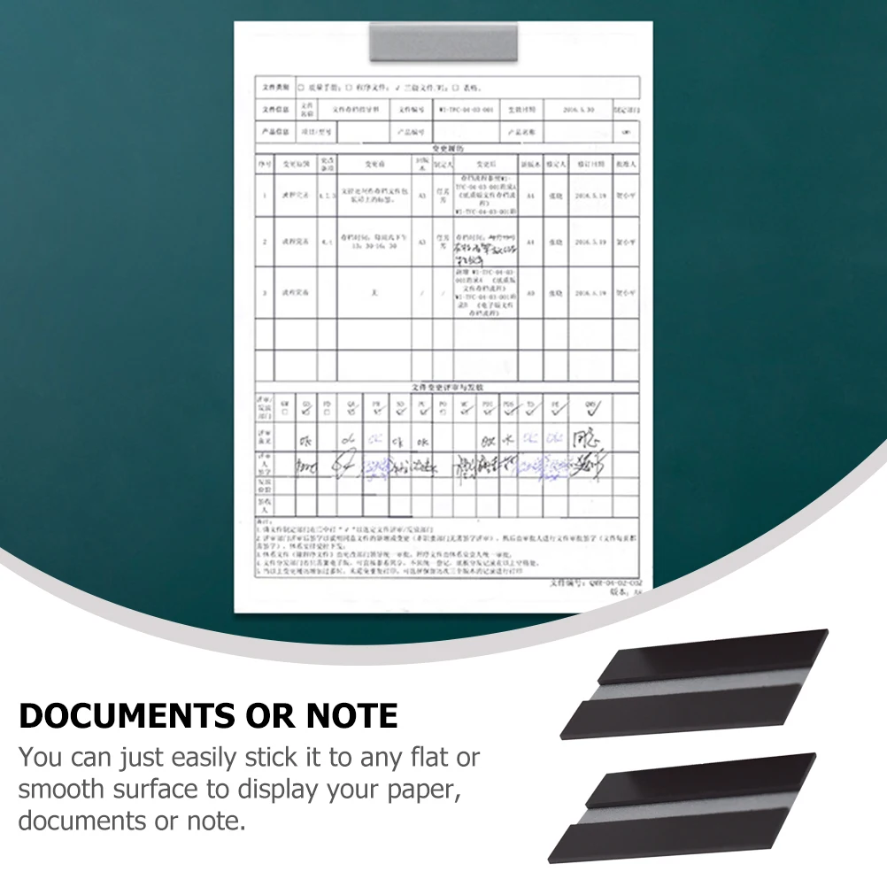 

5Pcs Magnetic Folder Removable Strong Hold Portable for Office School Home Use Document Display Tool Flat Surface Clips