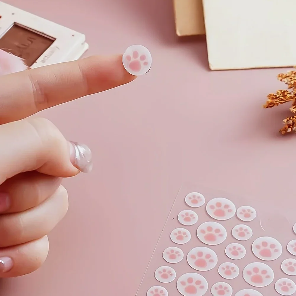 Hydrocolloid Acne Patch Set, 144Pcs Cute Cartoon Cat Claw Love Design, Invisible Waterproof Spot Cover for Blemish