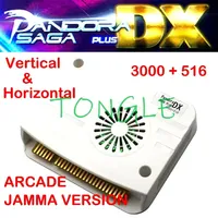 Pandora Saga DX Plus 3000 Horizontal CRT + 516 Vertical HD Games, 3 Sides Cocktail, Arcade PCB, Jamma Pandora Box, USB Trackball