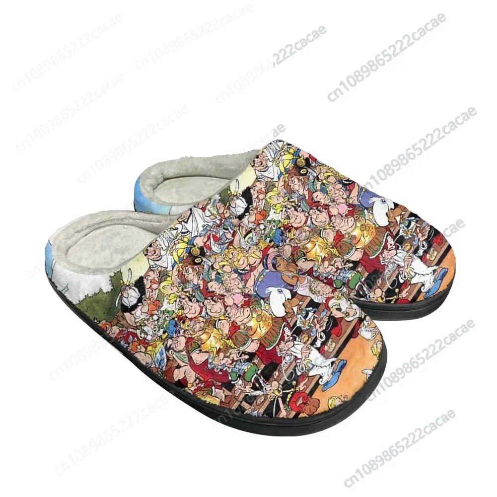 

Hot Fashion Cotton Custom Slippers Mens Womens Sandals Plush Casual Keep Warm Shoes Thermal Cartoon Asterix Comfortable Slipper