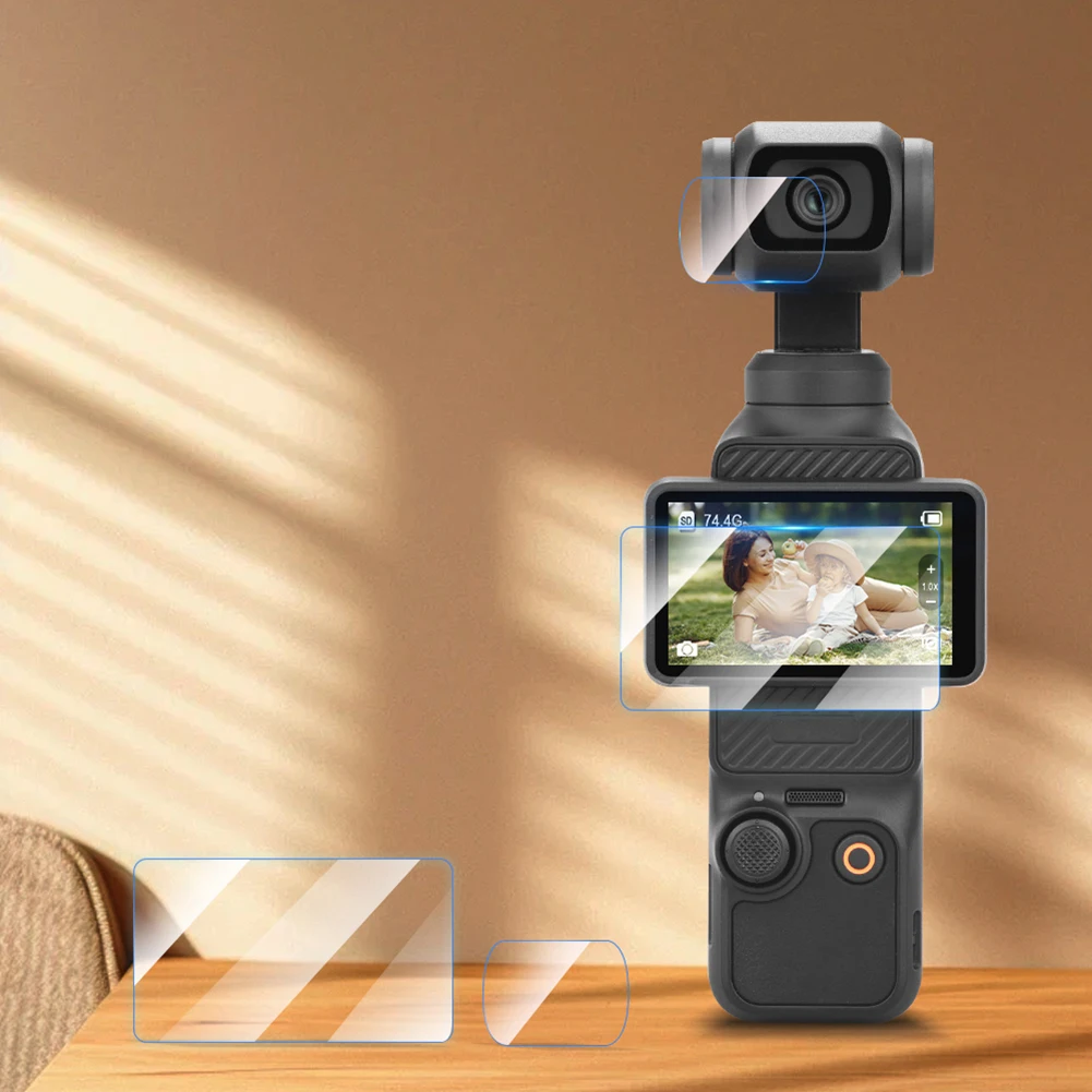 Voor Dji Osmo Pocket 3 Hd Lensbeschermer + Schermbeschermer Anti-Scrach Lens Schermbescherming Film Lens Schermbeschermer