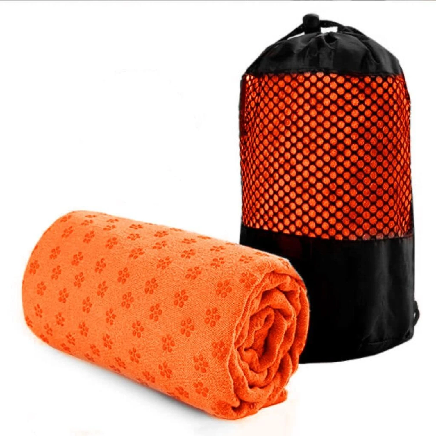 Non-Slip Yoga Mat Towel - Absorbent, Versatile for Hot Yoga, Pilates - Grip Dots for Stability