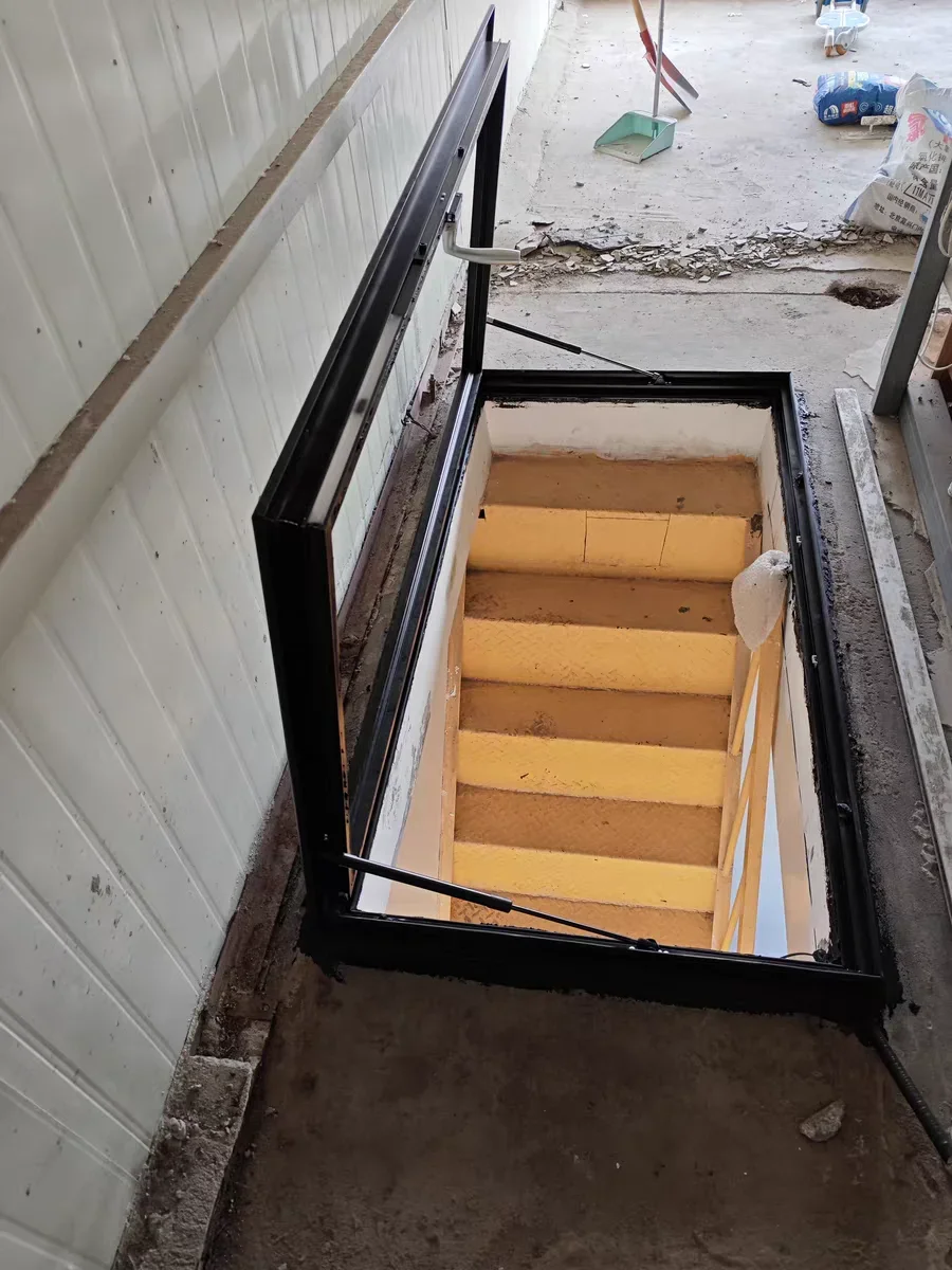 Aluminum alloy skylight roof,sloping flat roof, skylight cover, sun room, lighting well, attic, basement staircase customization