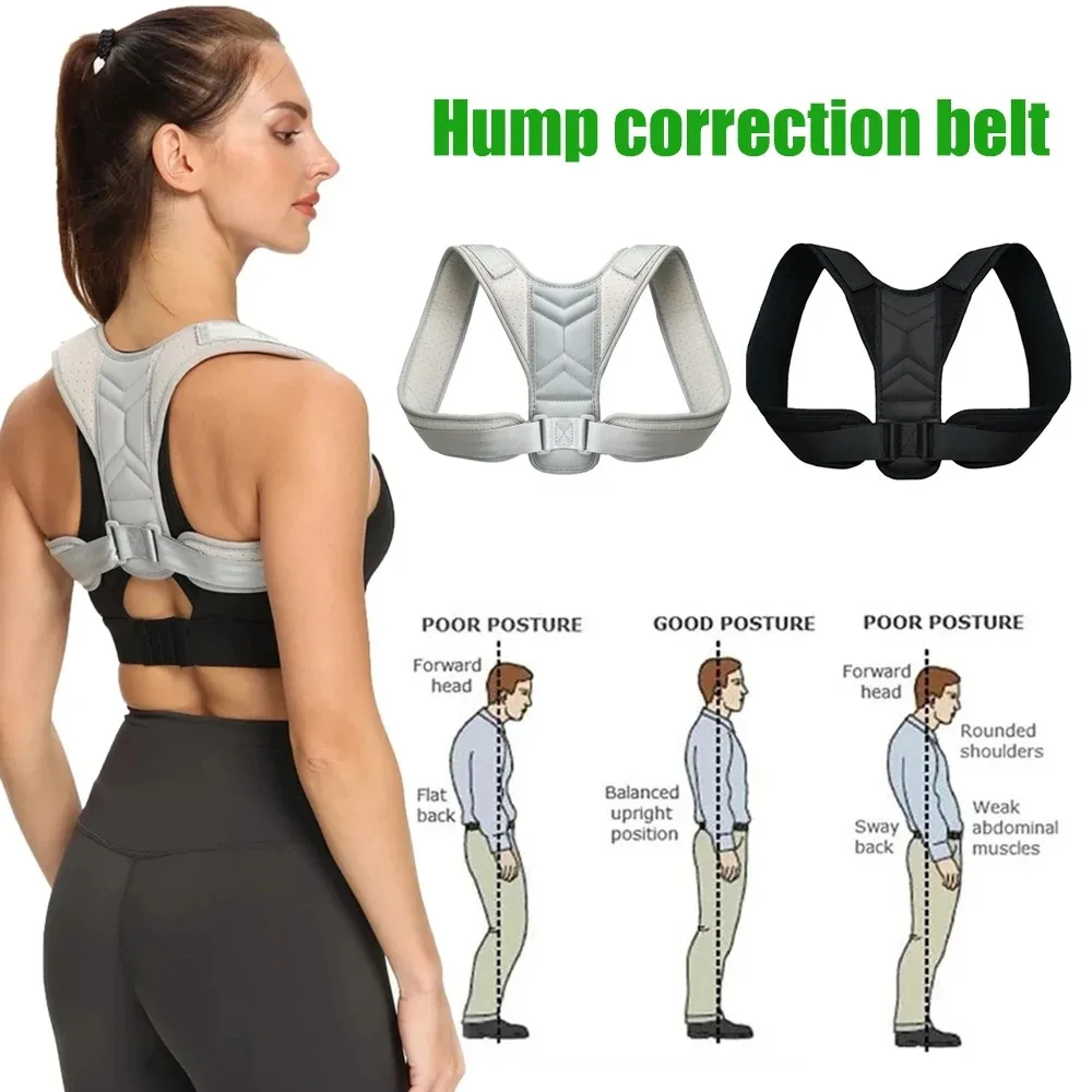 

Postura Shoulder Support Correction Belt 1pcs Neck Brace Training Equipment Home Office Man Woman Back Posture Corrector