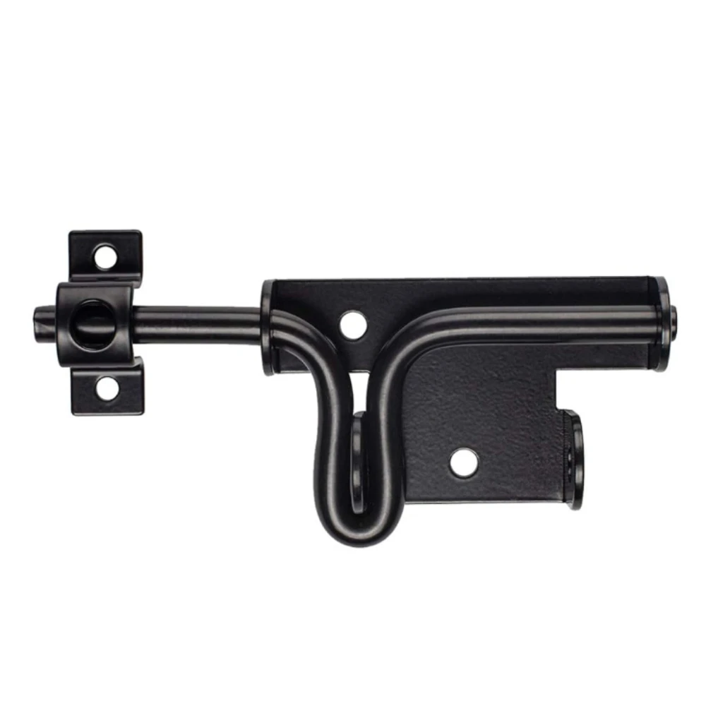 Loquet de Porte à Boulon Coulissant pour Clôture en Bois, Serrure avec Trou de Cadenas, Robuste, Bar