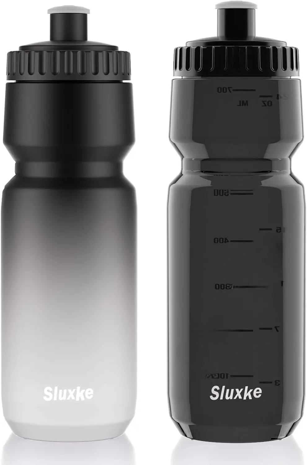 

24oz Squeeze Water Bottle 2Pack, Leak Proof BPA Free for Cycling & Fitness, Fast Flow Valve