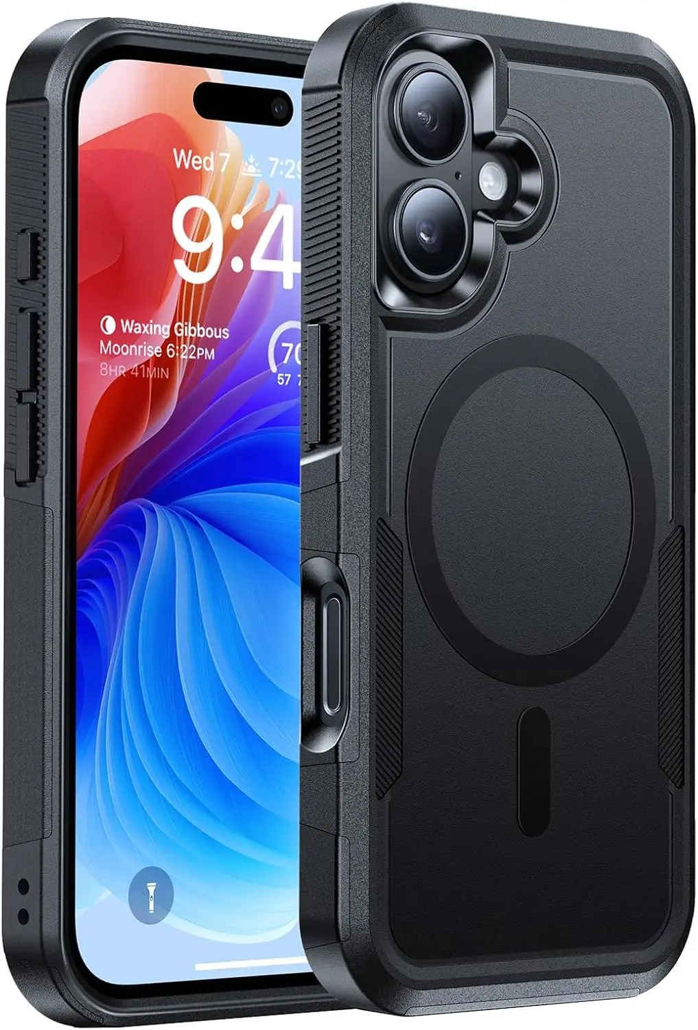 

Military-Grade Shockproof Magnetic Phone Case for 6.3" Device, Rugged Protection with Anti-Fingerprint Coating