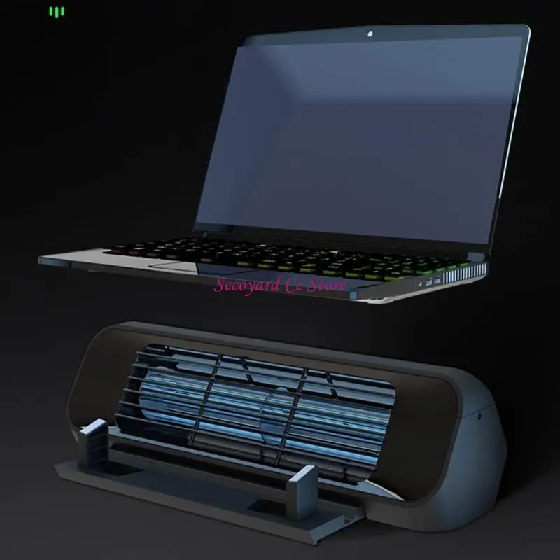 N3UC Laptop Cooling Pad, Gaming Laptop Cooler Stand Stable Cooling Pad for Laptop Notebook, Compatible up to 18” (Black)