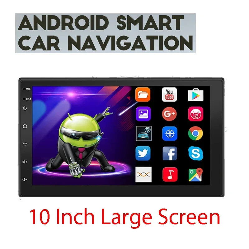 

10 Inches Android Car Radio WiFi 1 DIN Car Multimedia Player Large Screen MP5 Player With GPS Navigation Blue-tooth Auto Stereo