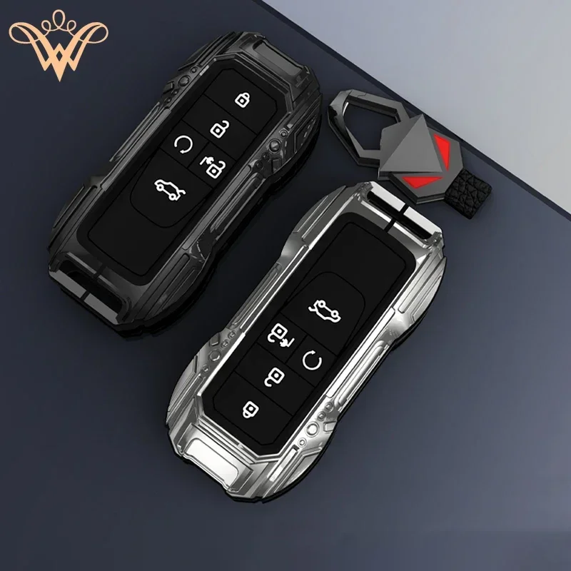 Zinc Alloy Car Remote Key Case Cover For GAC New Energy Trumpchi GA6 GM6 Aion S V Y LX GS7 GS8 GS5 GM8 Keychain Accessories