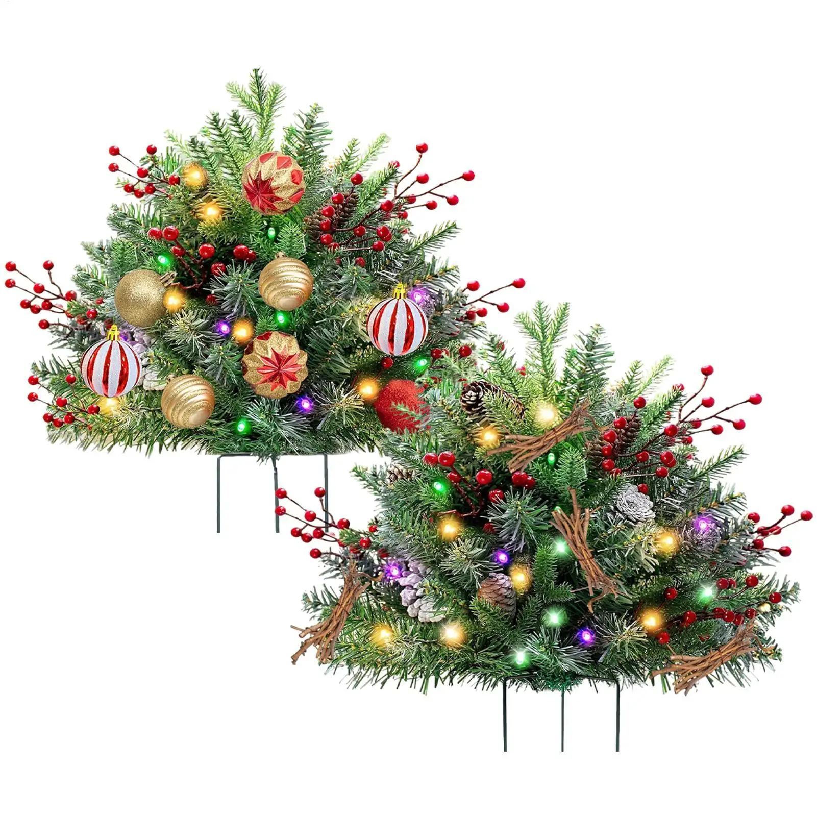 

Рождественский наполнитель для цветов, уличный искусственный наполнитель для рождественской елки со штативом, украшения для дома для квартиры