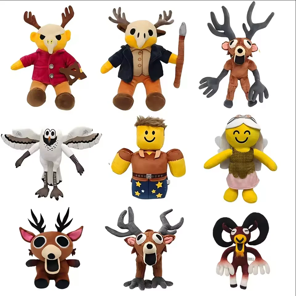 

In Stock 10 styles 99 Nights Deer Plush Doll 99 Nights In The Forest Anime Peripherals Toy Halloween Christmas Gift NEW YEAR HOT
