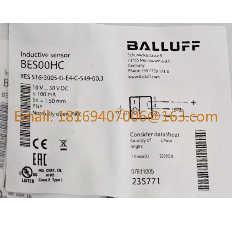 

Новый датчик BES00HC BES 516-3005-G-E4-C-S49-00 Быстрая доставка