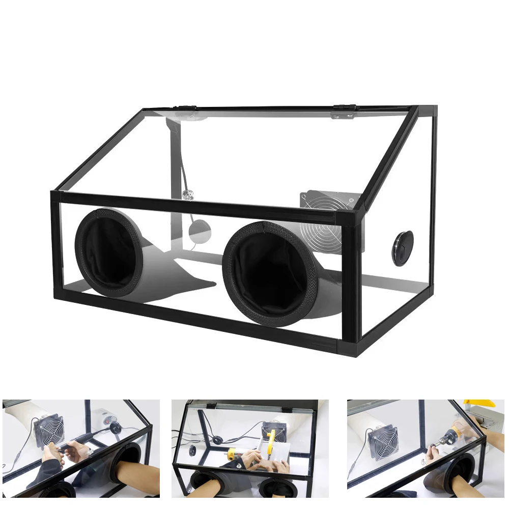 

3mm 5mm Transparent Acrylic Dust Box Polishing Machine Electric Grinding Table Grinding Wheel Machine Jade Beeswax Toolbox