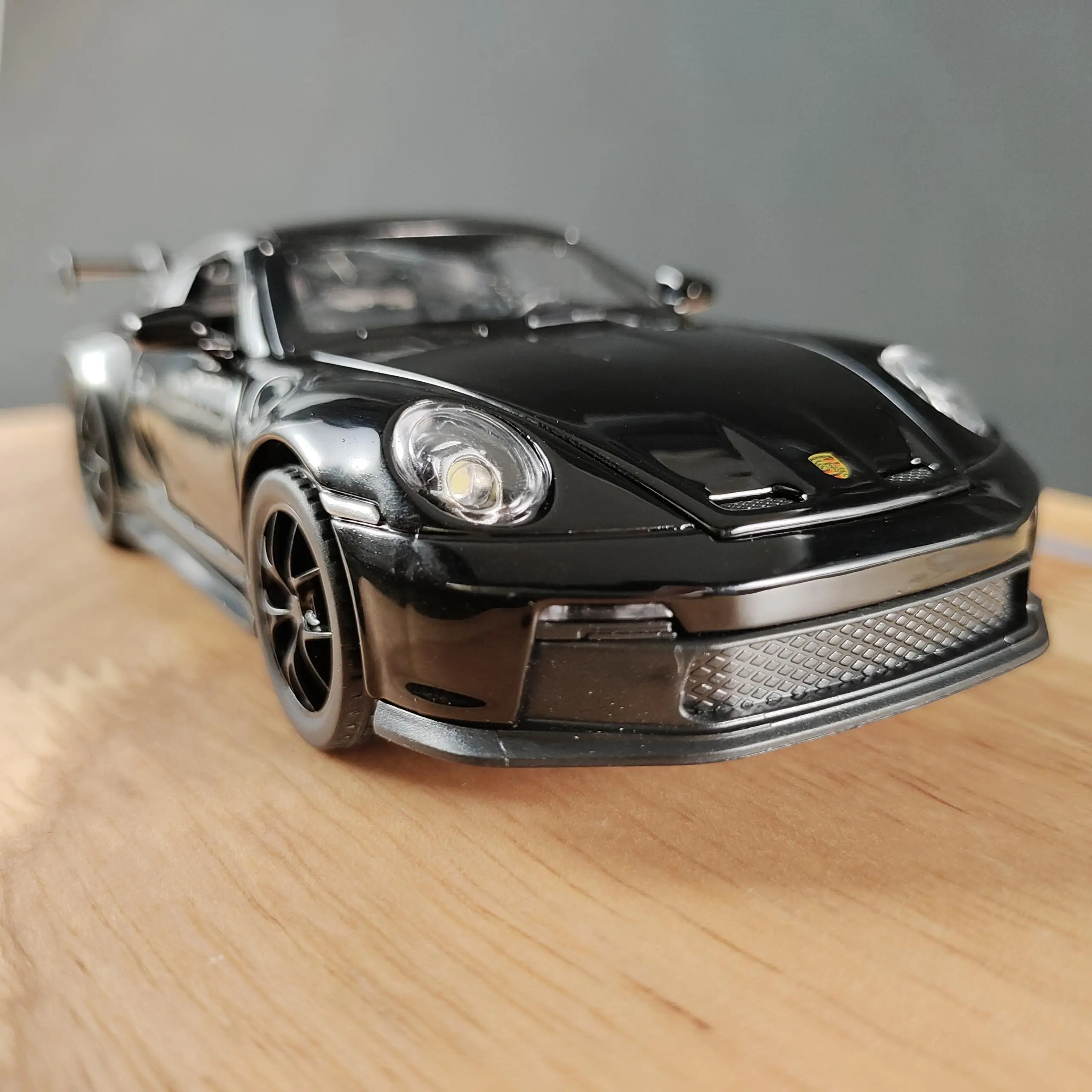Porsche GT3RS Miniature 1/32 En Alliage – Fonction Traction Arrière, Sons Et Lumières, Portes Ouvrantes – Cadeau Enfant
