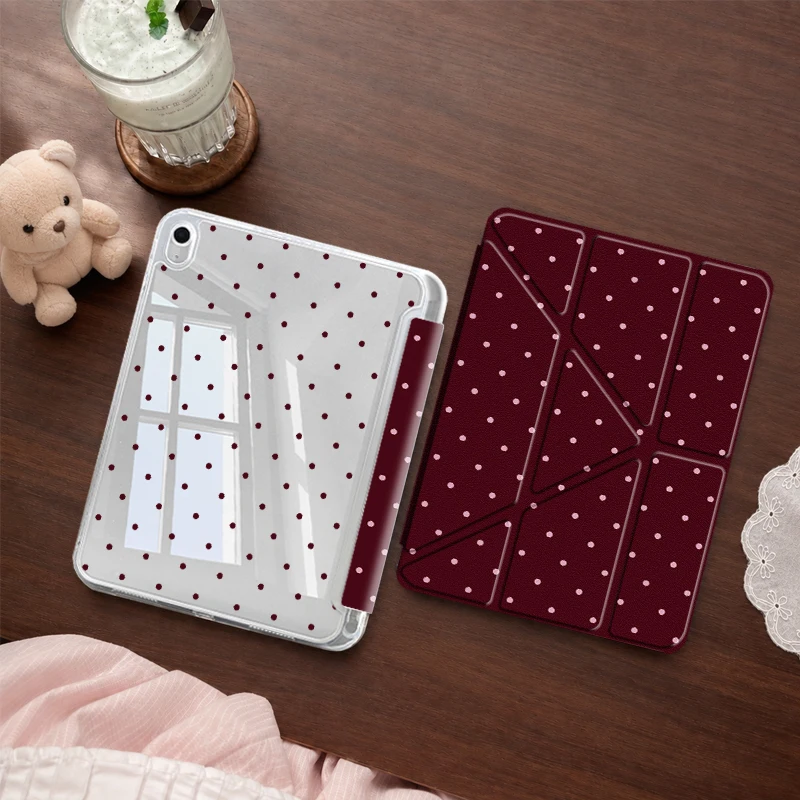 Y‑fold Flip Shell for iPad11,7/8/9 10.2,Pro9.7,Air1/2,Pro10.5,Air4/5,Air8/11(M2/M3/M4),Pro11,Mini6/7,Reinforced Corners