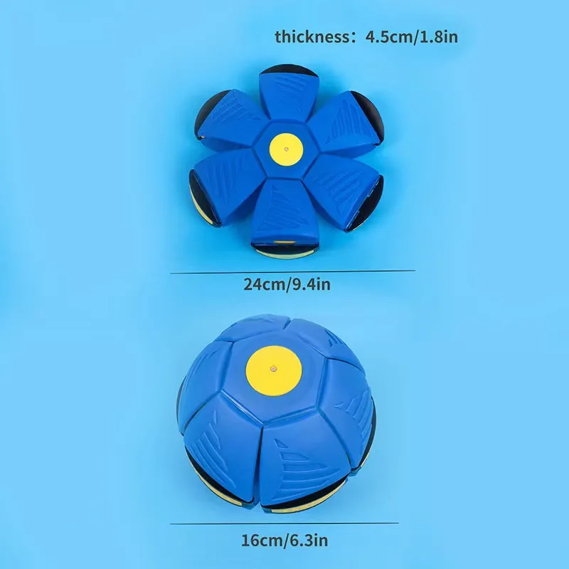 Pet Flying Saucer Ball Magic Outdoor Throw Disc Ball for Kids and Dog Interactive Pet Training Sports Game Supplies UFO Pets Toy