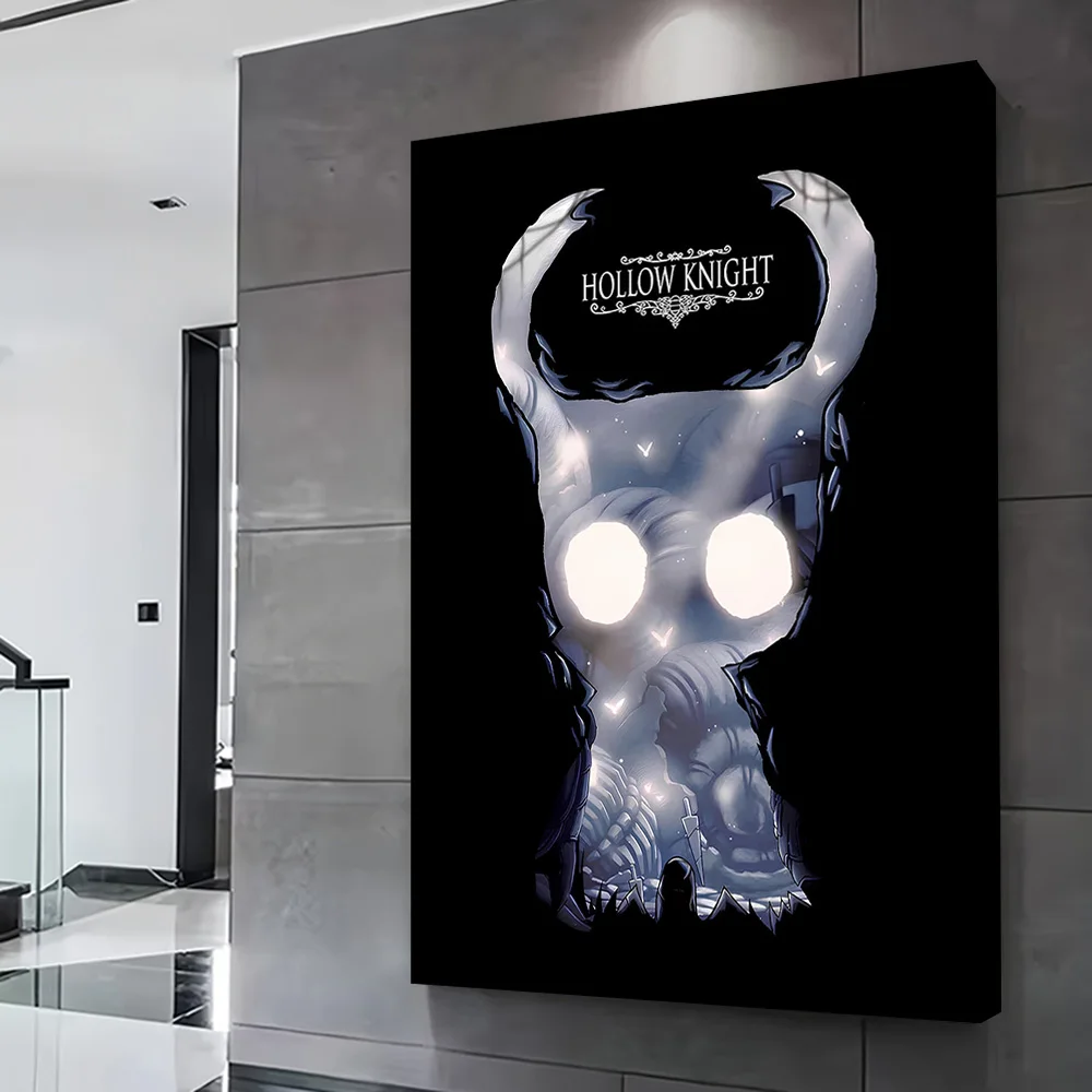 Hollow Knight Game Printing Poster Custom Pictures Wall Art Canvas Painting Gift for Interior Accessories Room Ornaments Mural