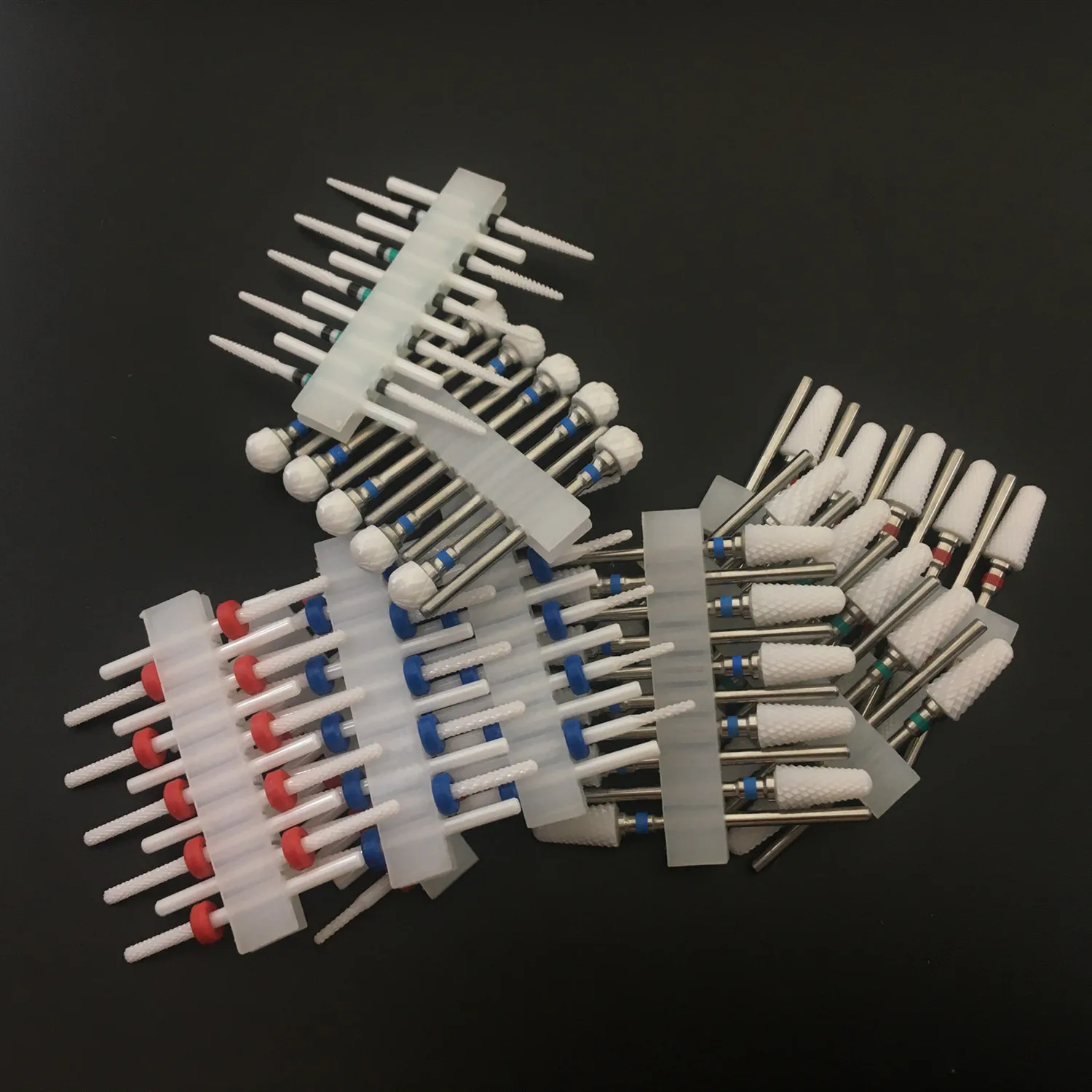 10 pièces/ensemble coupe-ongles en céramique forets à ongles électrique manucure lime Kit cuticule ébavurage Gel outil accessoires