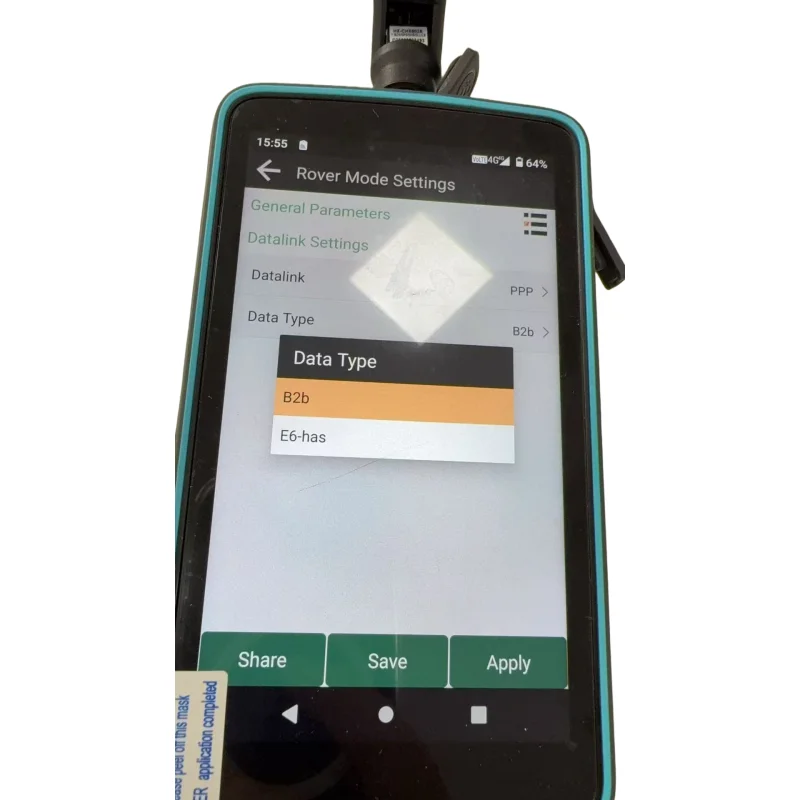 เครื่องเก็บข้อมูล GIS แบบพกพา GPS ความแม่นยำสูง รุ่น Y55G ระบบปฏิบัติการ Android 10 มาตรฐานกันน้ำ IP68 รองรับ PPP ใช้งานร่วมกับเครื่องมือสำรวจและทำแผนที่ส่วนใหญ่