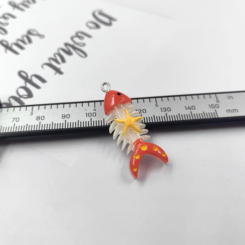 10pcs Cartoon Crab Fish Drift Bottle Starfish Charms for Jewelry Making Ocean Pendants Diy Earring Necklace Keychain Findings