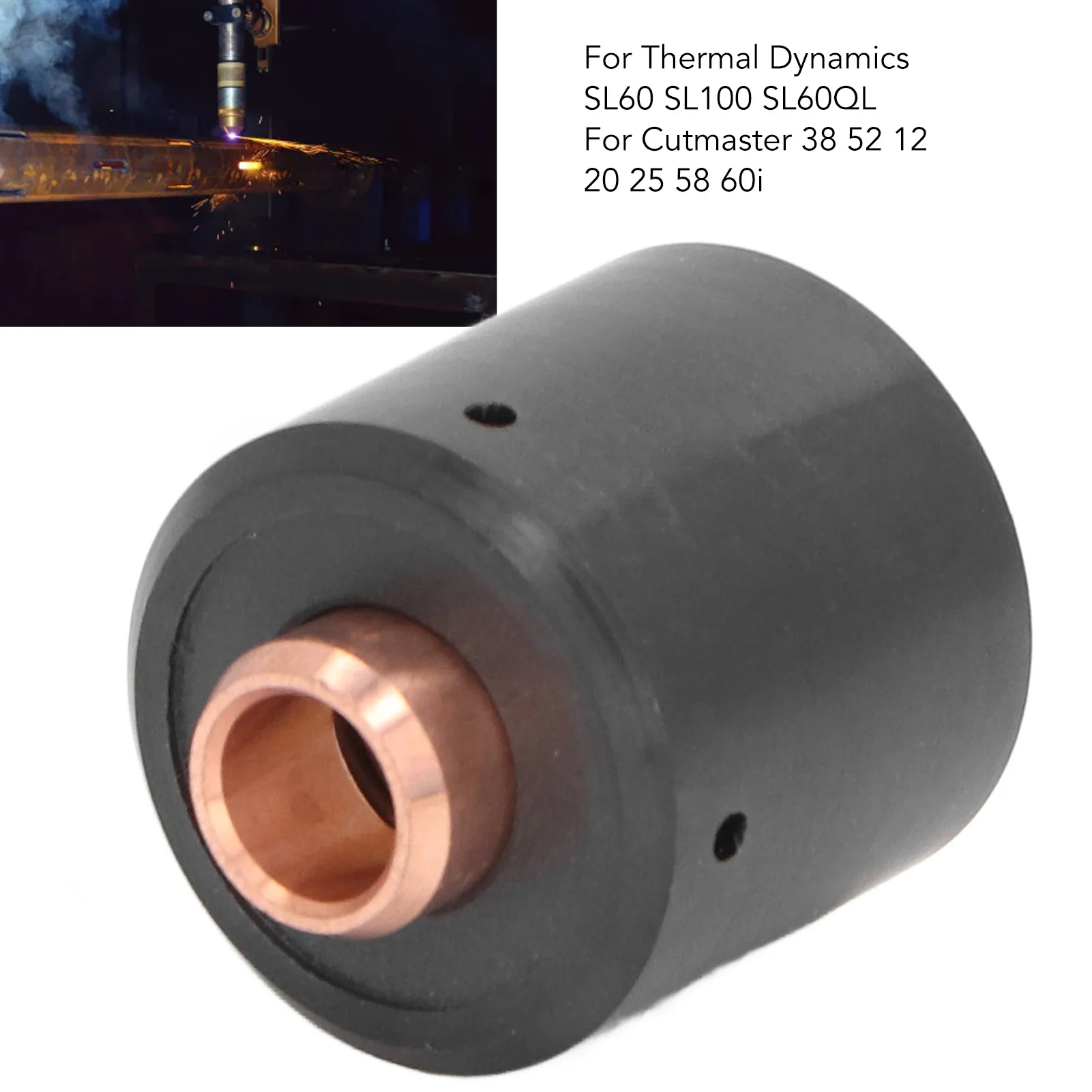 Plasma Start Cartridge Cutter Torch Start Cartridge Easy Installation Brass Connector 9‑8213 for SL60 SL100 SL60QL