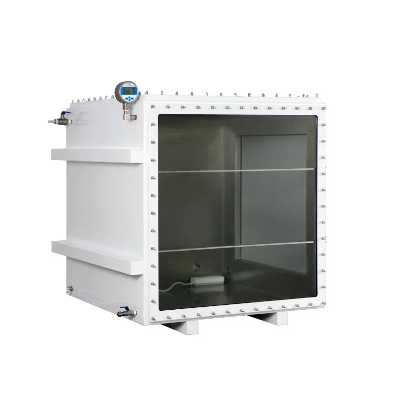 Acrylic vacuum box laboratory glue defoaming box negative pressure defoaming drying stainless steel vacuum sealed box