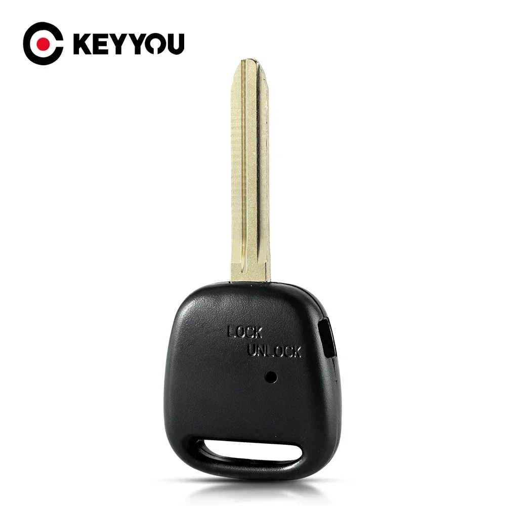 KEYYOU 1 Side Button Remote Car Key Case Shell For Toyota Avensis Estima / Tarago Celica Corolla Camry Echo Kluger TOY43 Blade
