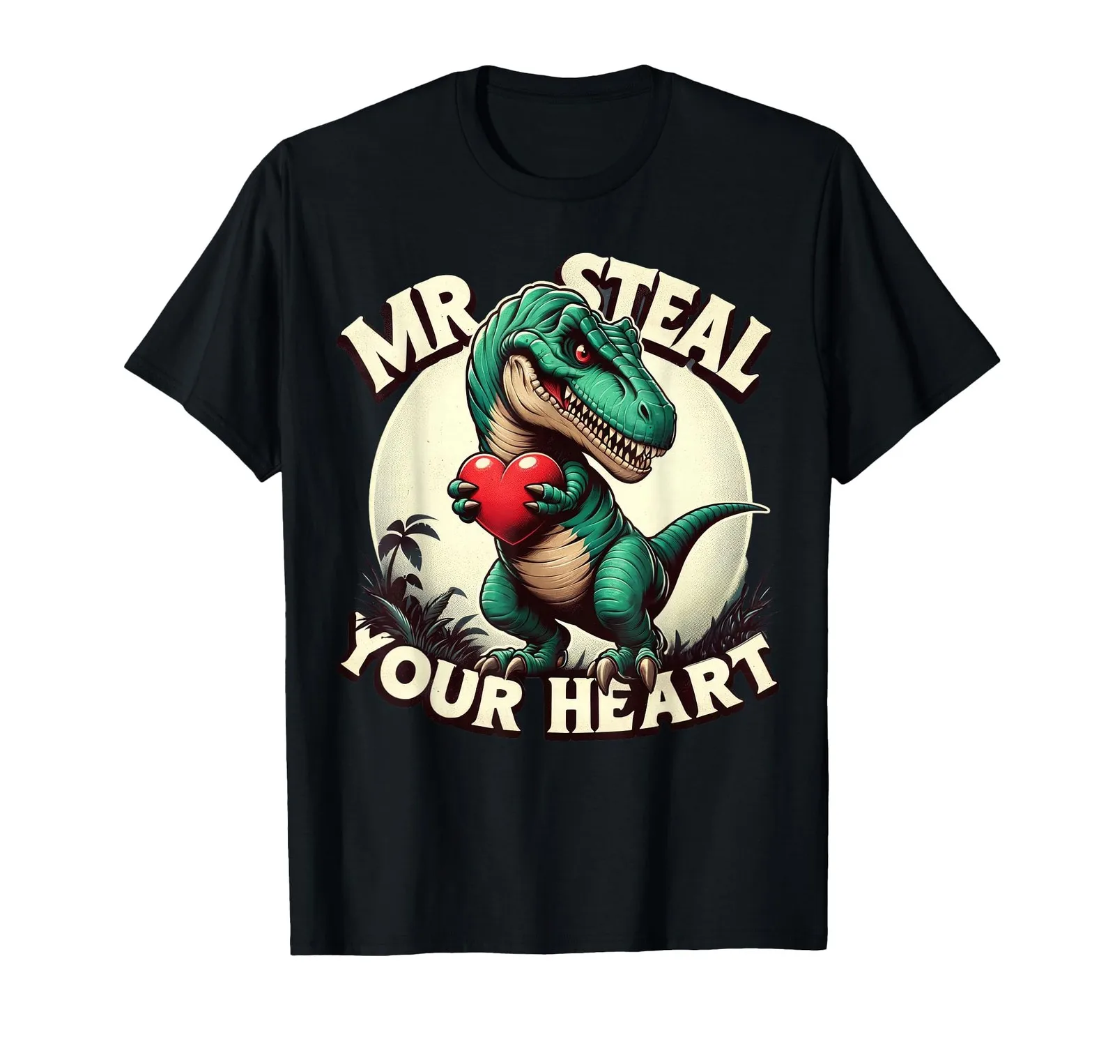 

T-Rex Heart Thief Graphic Tee for Boys Kids