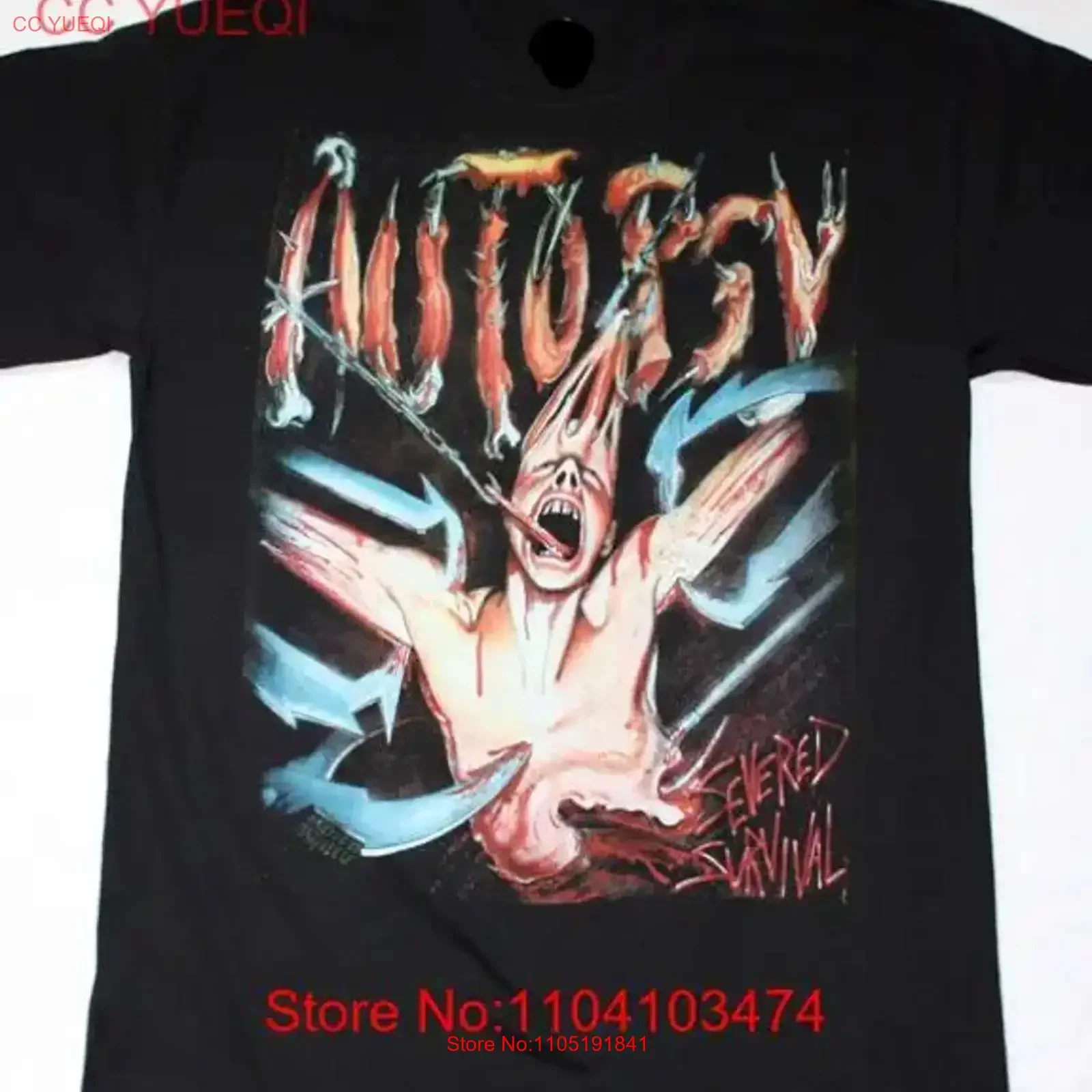 

Футболка AUTOPSY SEVERED SURVIVAL, подарок на Хэллоуин, горячий хлопок, унисекс, винтажная стираная уличная дизайнерская одежда, дышащая унисекс