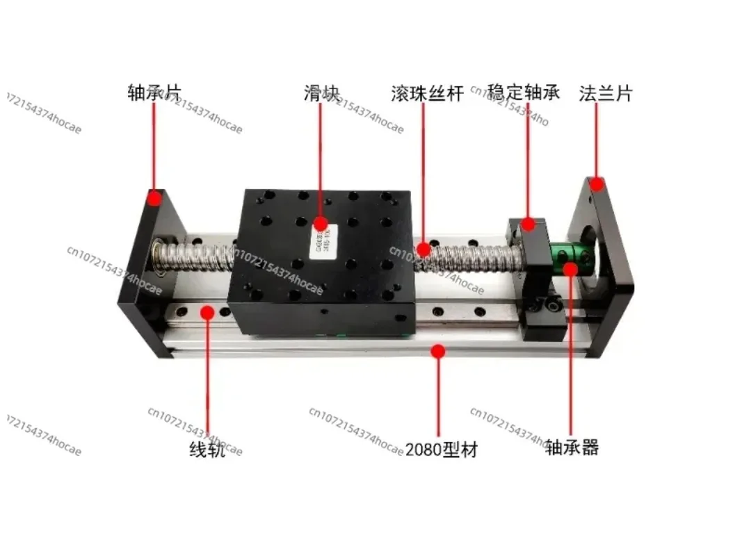 GX80 double slider ball screw slide table double track linear guide electric high-precision precision cross module