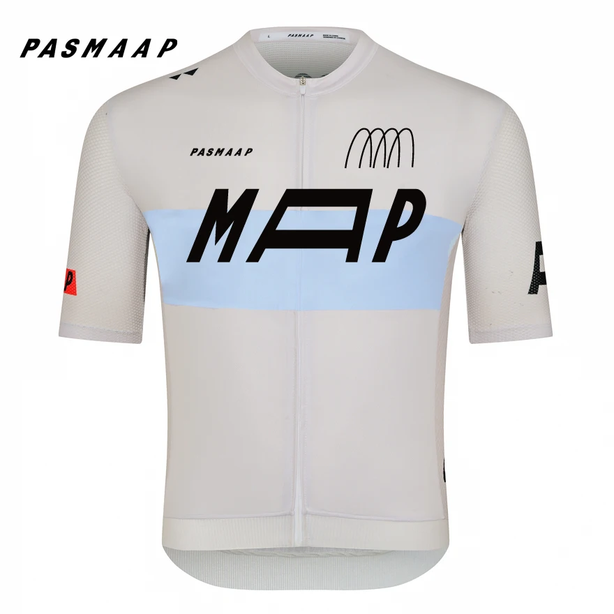 PASMAAP-Maillot de cyclisme d\'été pour hommes, chemise de vélo de route vtt, équipe pro, vêtements de vélo à manches courtes, de haute qualité