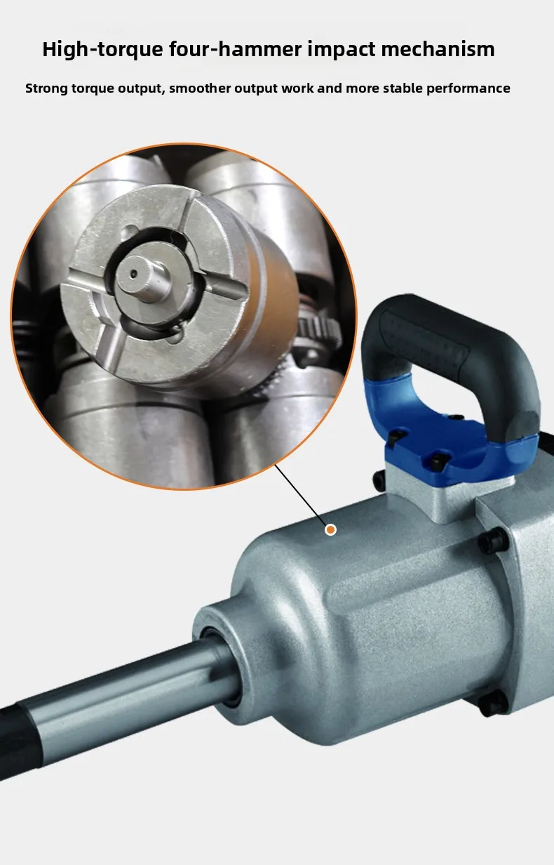 220V Electric Impact Wrench High Power Heavy Duty Torque Socket Tool Industrial Grade Electric Air Cannon