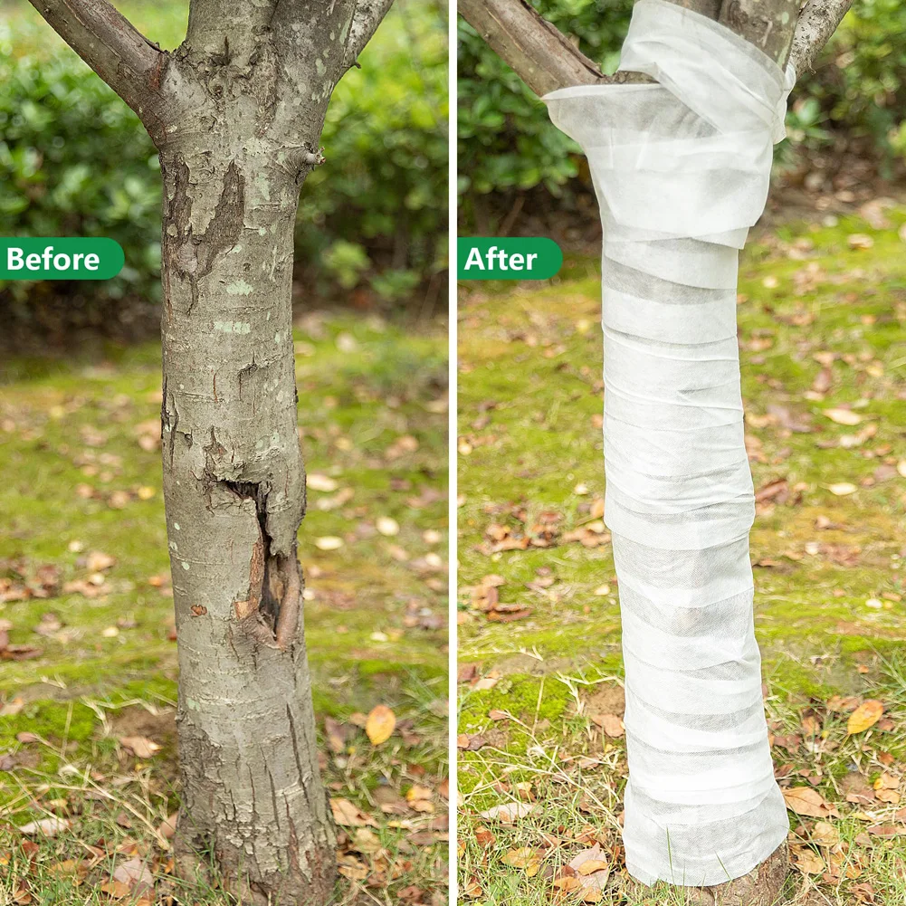 Lightweight Breathable Tree Wraps, Protector Wraps para árvores frutíferas, Arbusto, Árvores de paisagem, Atacado, 330 pés